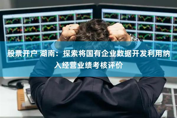 股票开户 湖南：探索将国有企业数据开发利用纳入经营业绩考核评价